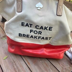 Vintage Kate Spade canvas tote